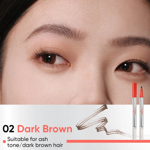Judydoll Dual-ended Triple-Prong Liquid Brow Pen - #01 Grey