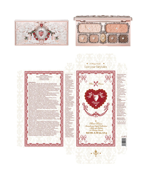 Flower Knows Strawberry Cupid Makeup Palette - 01 Honey Canele