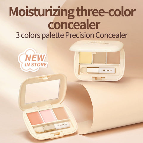 Judydoll Moisturizing Three-Color (Three-Shades) Concealer Palette #02 KO Panda Eye