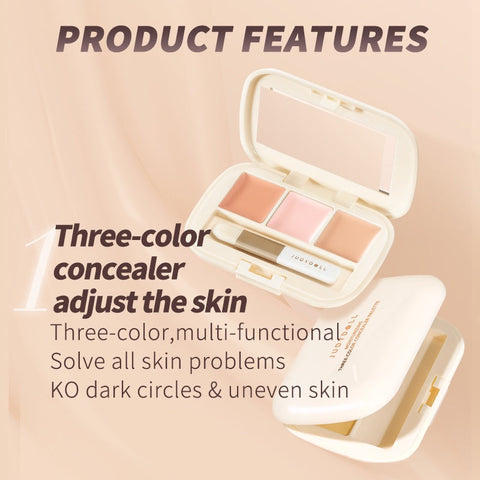Judydoll Moisturizing Three-Color (Three-Shades) Concealer Palette #02 KO Panda Eye