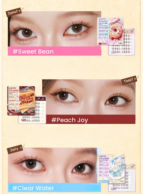 MR.WISH Glue-free False Eyelashes #Peach Delight