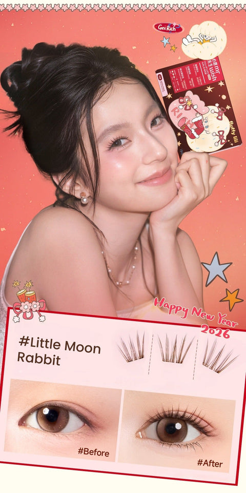 MR.WISH X Fluffy Lili Little Moon Rabbit Natural Glue-free False Eyelashes T5653