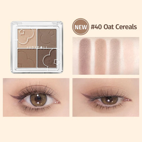 Judydoll 4 Shades Eyeshadow #40 Milk Tea Oat Cereals