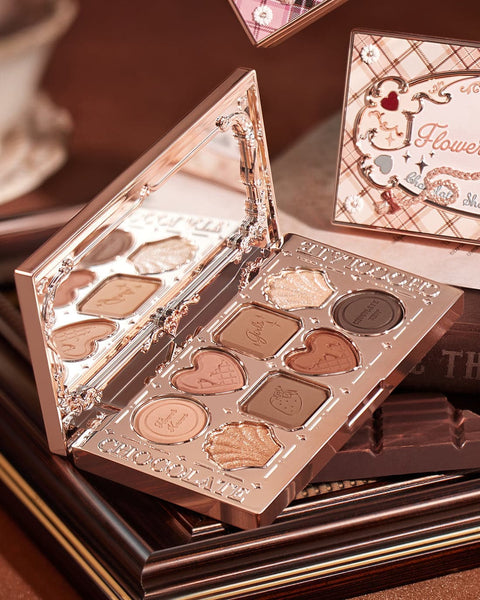 Flower Knows Chocolate Wonder-Shop Eight-Color Eyeshadow Palette