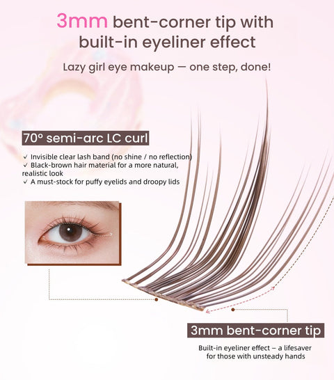 MR.WISH Glue-free False Eyelashes #Peach Delight