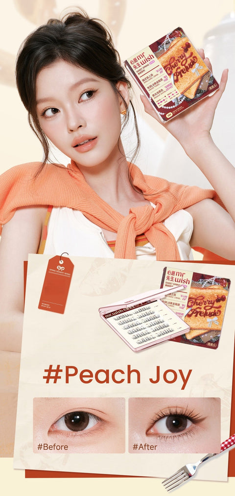 MR.WISH Glue-free False Eyelashes #Peach Delight