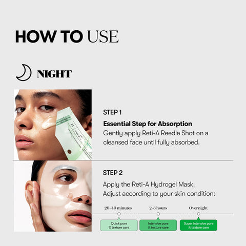 VT Reti-A Reedle Shot 100 2-Step Hydrogel Mask (Tightening Hydrogel Mask) 33g