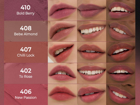 LAKA Bulky Matte Lipstick #410 Bold Berry 4G