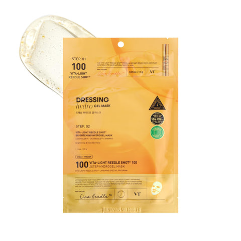 VT Cosmetics Vita-Light Reedle Shot 100 Brightening Hydrogel Mask (1Pc)