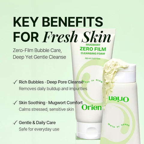 Orien Mugwort Zero Film Cleansing Foam 150 ml