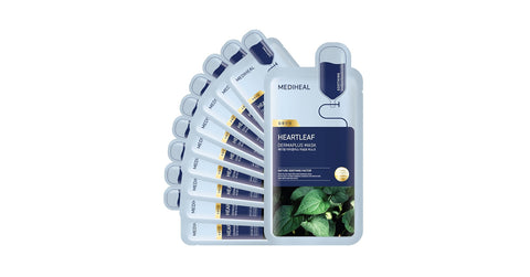 Mediheal Heartleaf Dermaplus Mask Box (10Pc)