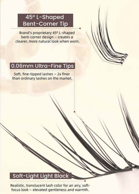 MR.WISH Glue-free False Eyelashes #Peach Delight