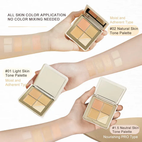 Judydoll 5-Shade Full Coverage Concealer Palette #01 Light Skin 6G