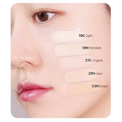 Clio Kill Cover Mesh Glow Essential Cushion #19N Porcelain (15G + 15G Refill)