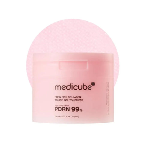 Medicube PDRN Pink Collagen Toning Gel Toner Pad (70pcs)