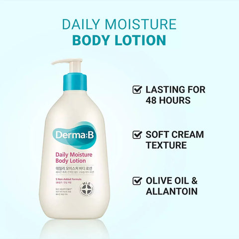 Derma:B Daily Moisture Body Lotion 400ml