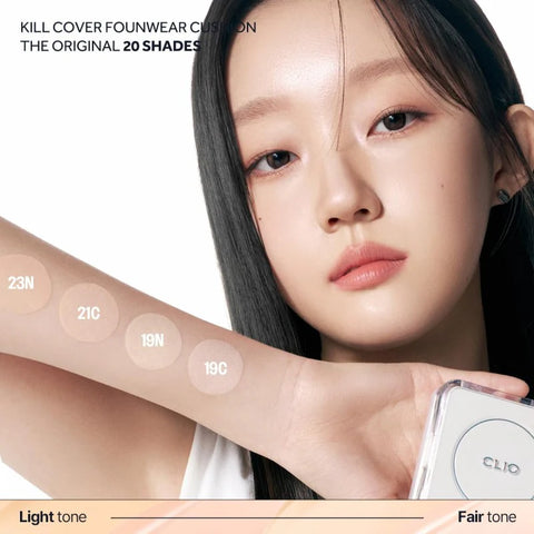 Clio Kill Cover FounWear Cushion (The Original) #19N Porcelain (15G + 15G Refill)