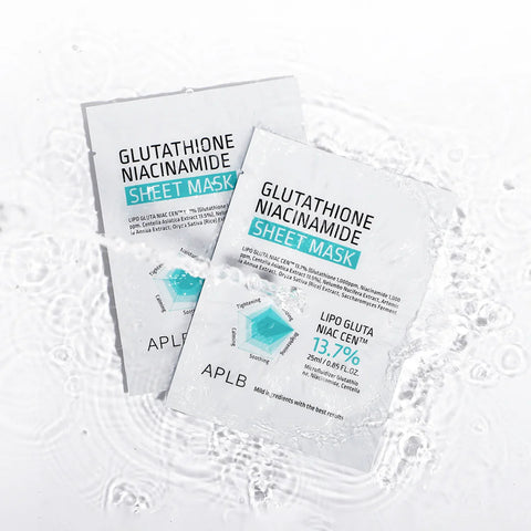APLB Glutathione Niacinamide Sheet Mask (1Pc)