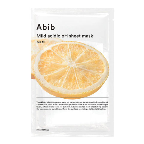 Abib Mild Acidic Ph Sheet Mask Yuja Fit 30ml (1Pc)