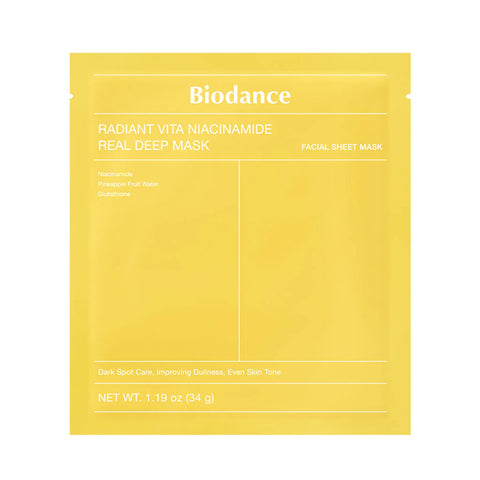 Biodance Radiant Vita Niacinamide Real Deep Mask (1Pc)