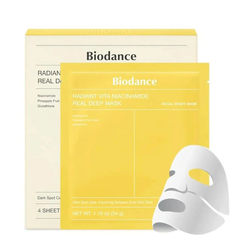 Biodance Radiant Vita Niacinamide Real Deepmask Box (4Pc)