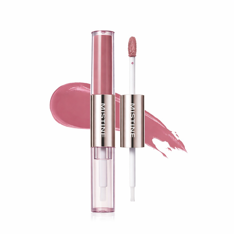 Mistine Tipsy Lock Lip Duo #D04 Berry Red Wine 3G