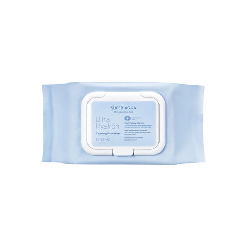 Missha Super Aqua Ultra Hyalron Cleansing Water Wipes (30Pc)