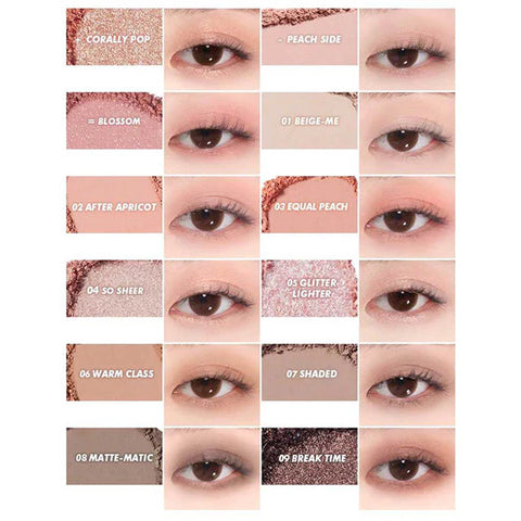 Colorgram [EU] Pin Point Eyeshadow Palette 01 Peach+Coral 9.9G