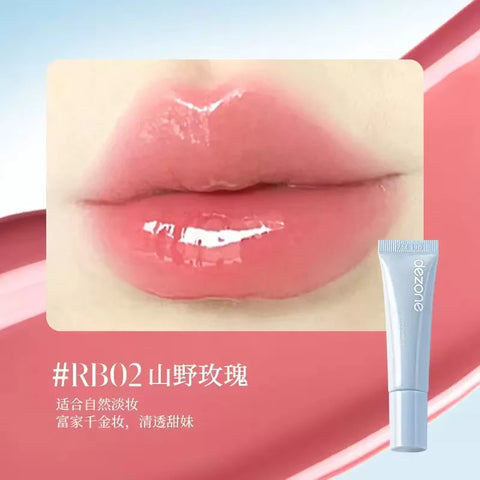 Dezone Refreshing Moistening Lip Gloss #RB02 Wild Rose 8G