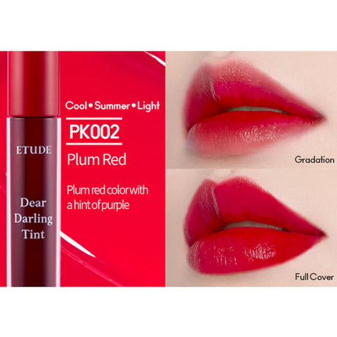 Etude Dear Darling Water Gel Tint #04 Plum Red 5G