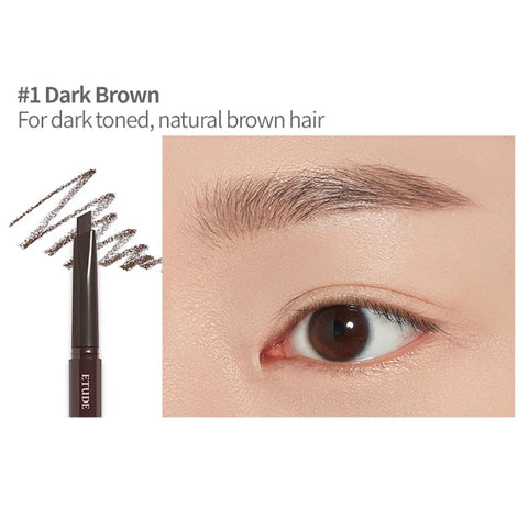 Etude Drawing Eyebrow Pencil 01 Dark Brown 0.25g