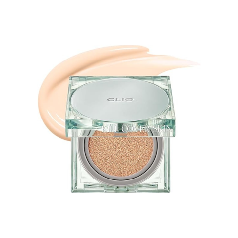 Clio Kill Cover Skin Fixer Cushion #19N Porcelain (15G+15G Refill)