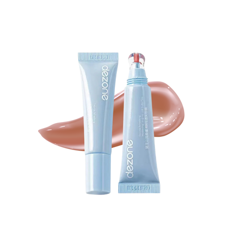 Dezone Refreshing Moistening Lip Gloss #RB04 Light Rain Apricot Blossom 8G