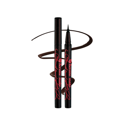 Kiss Me Heroine Make Smooth Liquid Eyeliner Waterproof #03 Brown Black 0.4 ml
