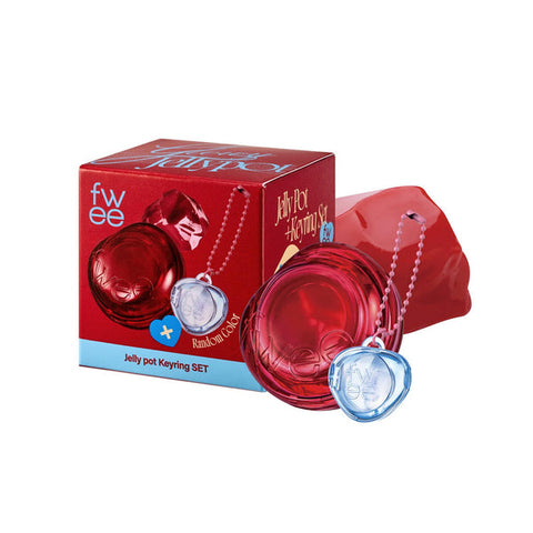 fwee *Keyring* Lip&Cheek Glowy Jelly Pot #JC01 Honey Peach 4G