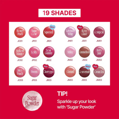 fwee *Keyring* Lip&Cheek Glowy Jelly Pot #JC01 Honey Peach 4G