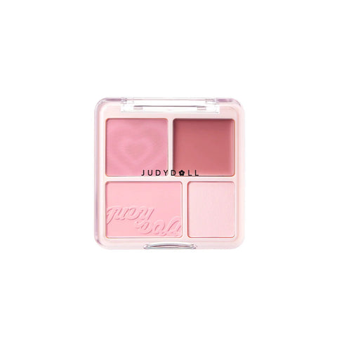 Judydoll 4 Color Blush & Highlight Palette #04 Sunbath