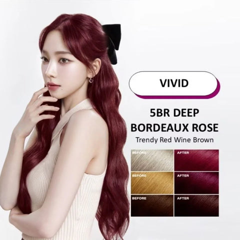 Mise En Scene New Hello Bubble Hair Colour 5BR Deep Bordeaux Rose 100g