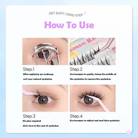 Mr.Wish Birds Eye - Charming Big Eyes Glue-Free False Eyelashes (Animal Series / Swan Eye)