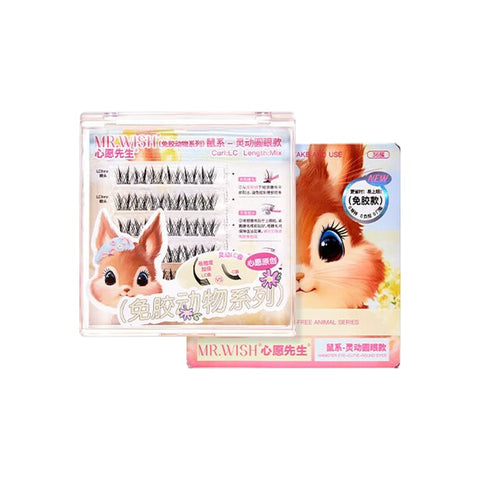 Mr.Wish Hamster Eye - Cutie Round Eyes Glue-Free False Eyelashes (Animal Series)