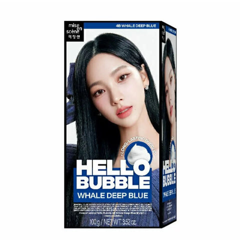 Mise En Scene Hello Bubble 4B Whale Deep Blue 100g New