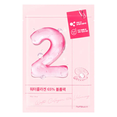 Numbuzin No.2 Water Collagen 65% Voluming Sheet Mask (1Pc)