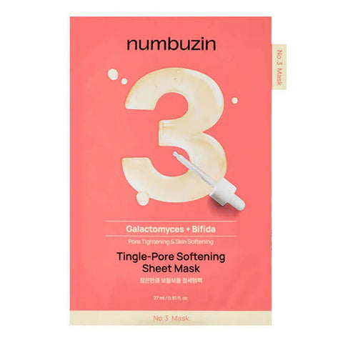 Numbuzin No.3 Tingle-Pore Softening Sheet Mask (1Pc)