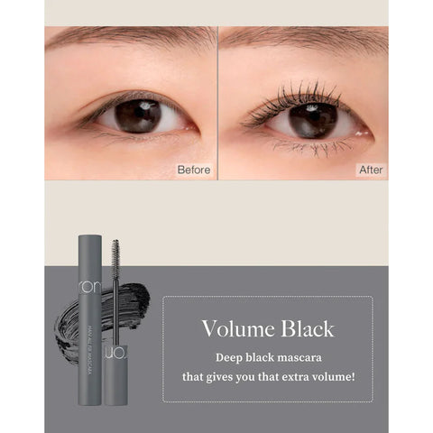 rom&nd.Han All Fix Mascara #V01 Volume Black 7G