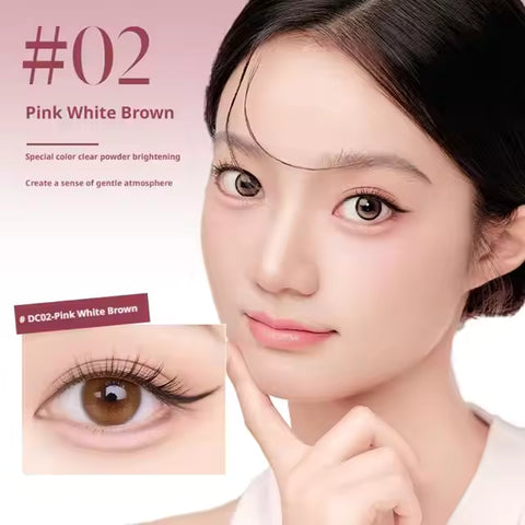 Dezone Dual Tone Under Eye Pen #DC02 Pink White Brown 2.5G