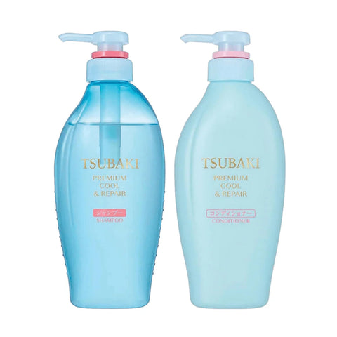Shiseido Tsubaki Premium Cool & Repair Shampoo & Conditioner Pair Set 450ml x 2