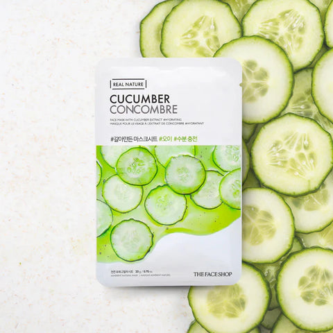 The Face Shop Real Nature Cucumber Mask (1Pc)
