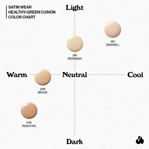 Unleashia Satin Wear Healthy-Green Cushion 27W Peach Tan 15g