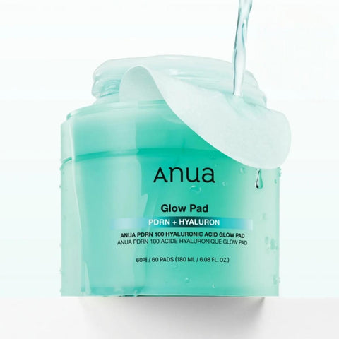 Anua PDRN 100 Hyaluronic Acid Glow Pad (60Pc) 180ml