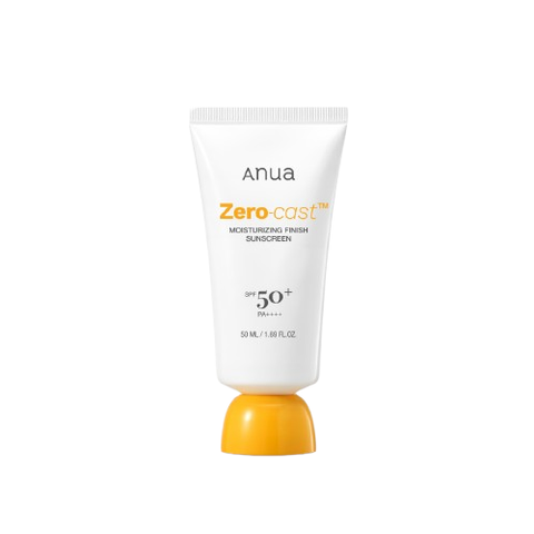 Anua Zero-cast Moisturizing Finish Sunscreen Spf 50+ Pa++++ 50ml